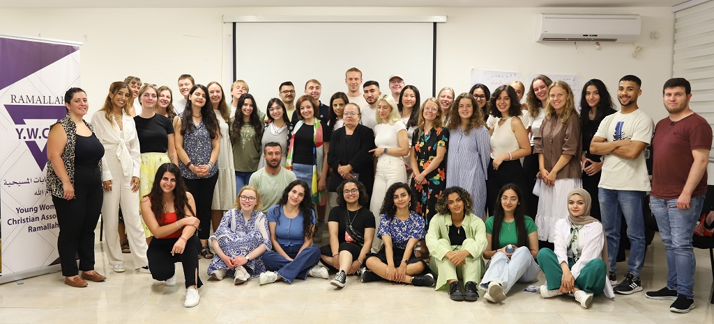 The YWCA Ramallah Welcomes an International Youth delegation